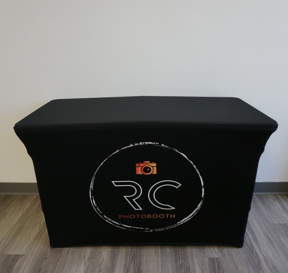 RC Photobooth Premium Stretch Table Cover – Professional Event Display - RC Photo Booth SupplyRC Photobooth Premium Stretch Table Cover – Professional Event DisplayRC Photo Booth Supply4ft