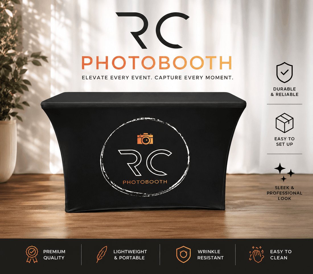 Why Custom Table Covers Are One of the Best Investments for Your Event Business - RC Photo Booth Supply