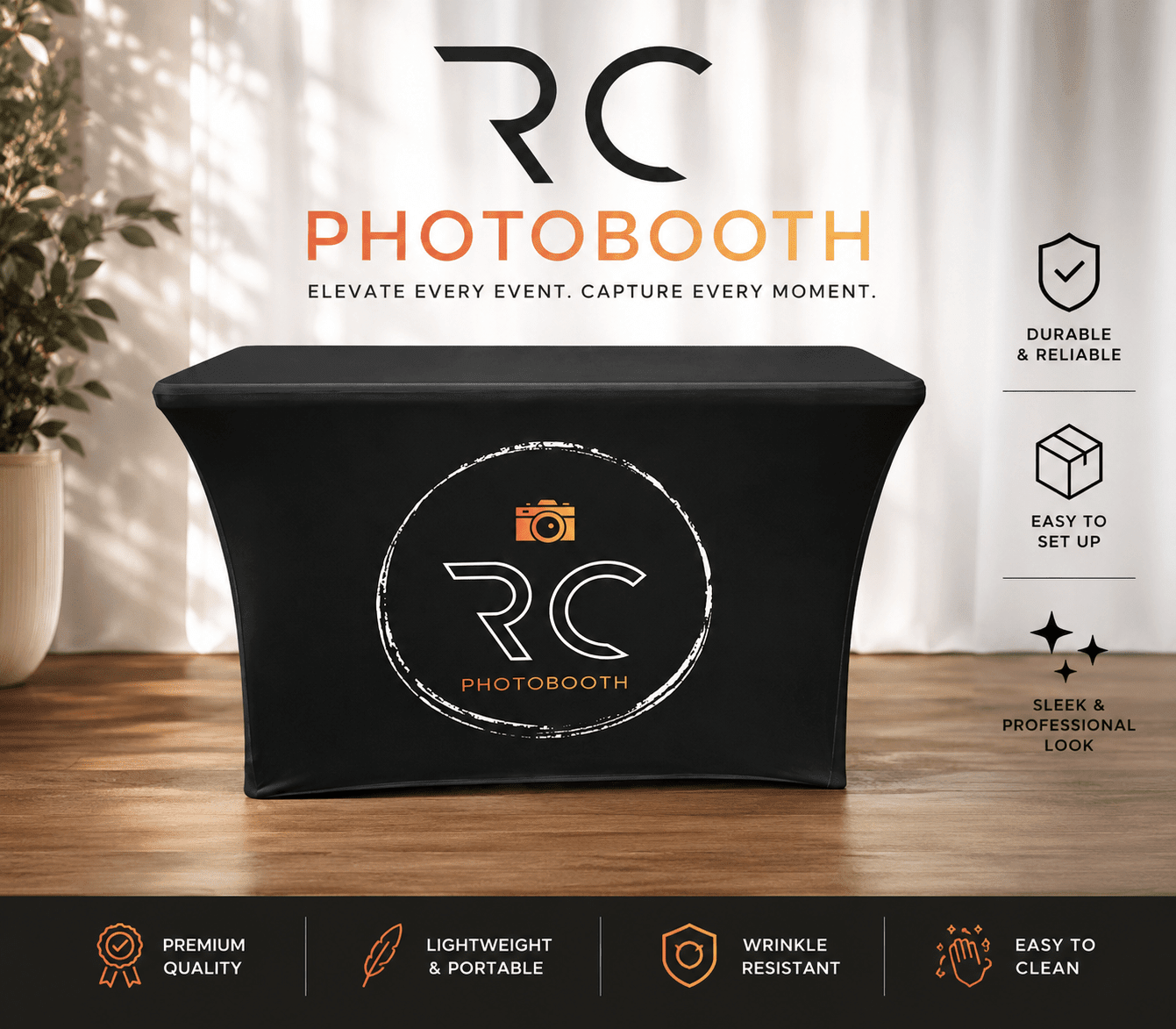 Table Covers - RC Photo Booth Supply