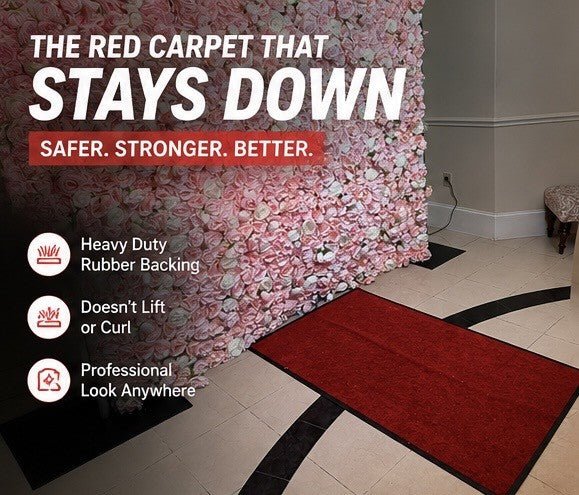 3ft x 5ft Commercial Grade Red Carpet Runner for Events & Photo Booths - RC Photo Booth Supply3ft x 5ft Commercial Grade Red Carpet Runner for Events & Photo BoothsRC Photo Booth Supply