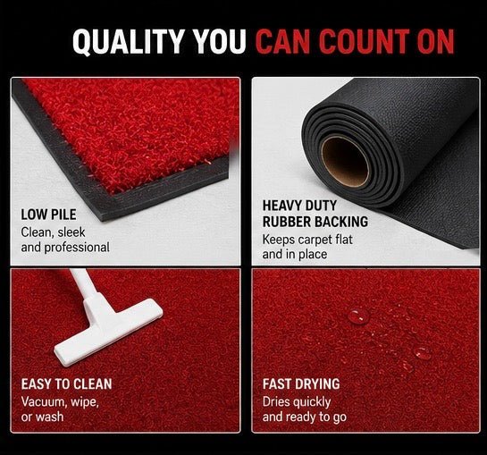3ft x 5ft Commercial Grade Red Carpet Runner for Events & Photo Booths - RC Photo Booth Supply3ft x 5ft Commercial Grade Red Carpet Runner for Events & Photo BoothsRC Photo Booth Supply