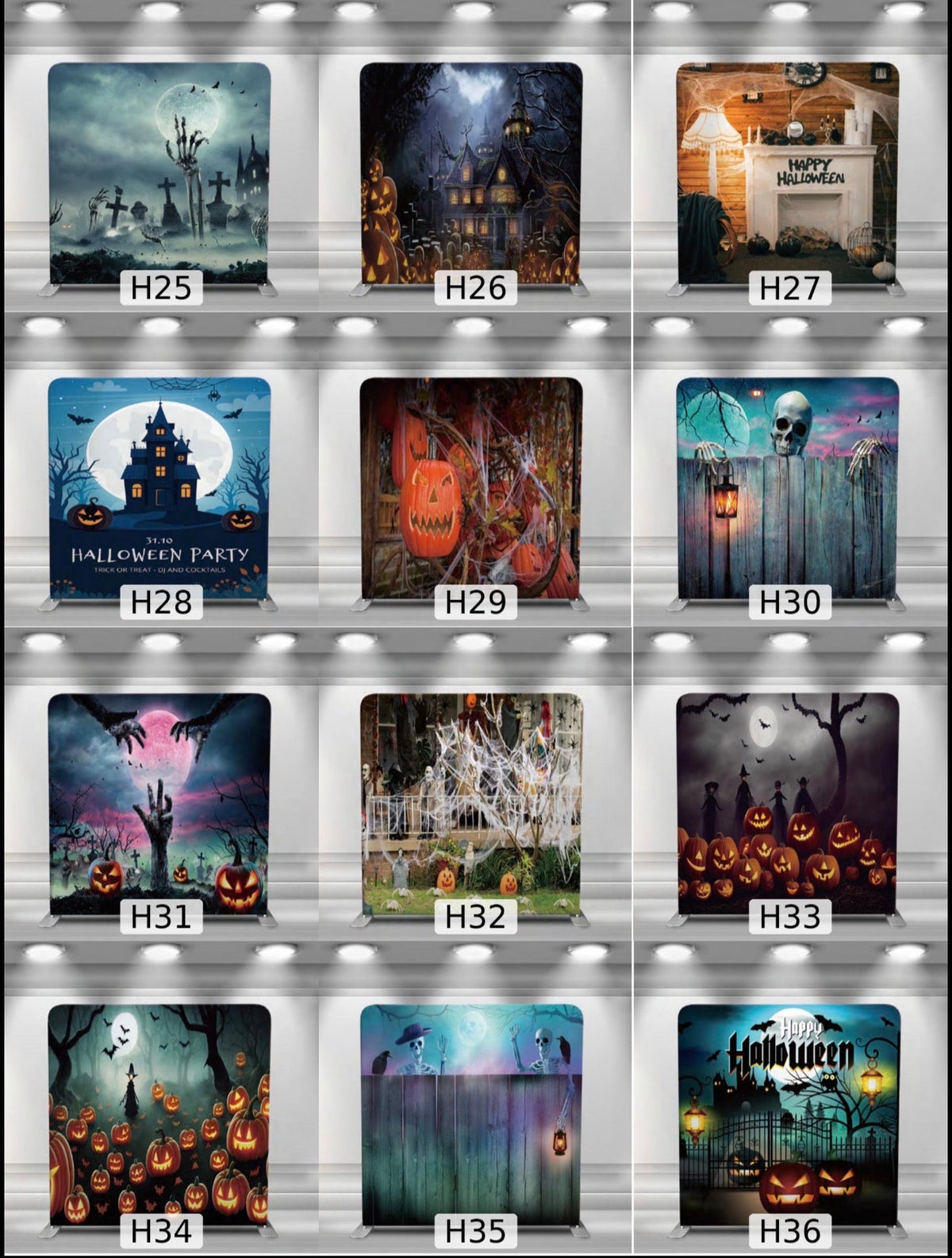 Halloween Double-Sided Photo Booth Backdrop Covers – Spooky Collection - RC Photo Booth SupplyHalloween Double-Sided Photo Booth Backdrop Covers – Spooky CollectionRC Photo Booth Supply8x8