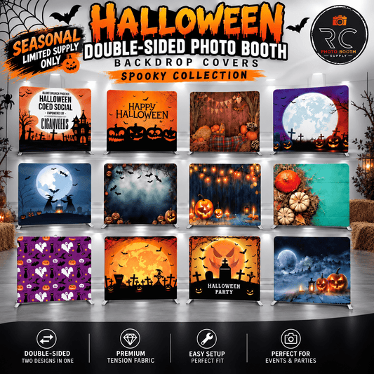 Halloween Double-Sided Photo Booth Backdrop Covers – Spooky Collection - RC Photo Booth SupplyHalloween Double-Sided Photo Booth Backdrop Covers – Spooky CollectionRC Photo Booth Supply8x8