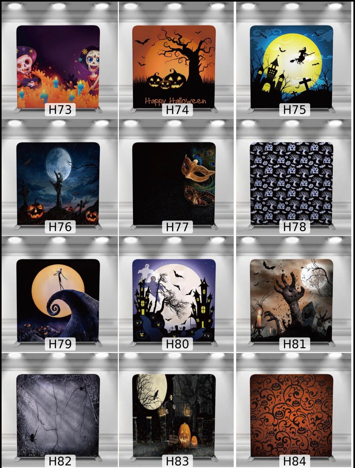 Halloween Double-Sided Photo Booth Backdrop Covers – Spooky Collection - RC Photo Booth SupplyHalloween Double-Sided Photo Booth Backdrop Covers – Spooky CollectionRC Photo Booth Supply8x8